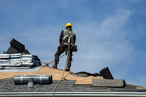 Professional Flat Roof Repair technician working in Ellensburg, WA